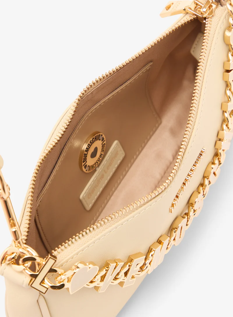 Love Moschino  Dangling Calf + PU Shoulder Bag for Women | Best Price UAE